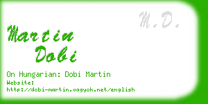 martin dobi business card